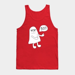 Ghost morbid middle finger Tank Top